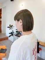 ディッセンバー 伊勢崎(December)&nbsp;切りっぱなしボブ/ミニボブ/丸くないボブ/ヘーゼルベージュ
