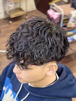 メルシー トータル ブランディング サロン(merci TOTAL BRANDING SALON)&nbsp;メンズ波巻きスパイラルパーマ　スペインカールスパイラルパーマ
