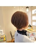 白髪ぼかし×ショートボブ@30代40代50代60代