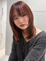 トリッカ シブヤ(TRICCA SHIBUYA)&nbsp;暖色カラー/オレンジ/レッド/艶カラー/Wカラー髪質改善/レイヤー