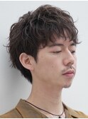 天神ツイストスパイラルパーマレットヘアマッシュウルフカット