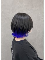 エニル 春日部店(enil) ◎レイヤーボブ×外ハネ×ブルーラベンダーカラー◎