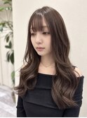 艶髪ロング／韓国風レイヤーカット／モカブラウン