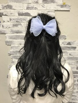 ポッシュ 原宿店(HAIR&MAKE POSH) リボンハーフアップ