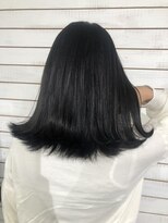 ビーヘアサロン(Beee hair salon) 【渋谷エクステ・カラーBeee/安部 郁美】ネイビーブルー