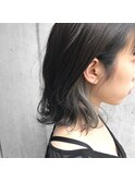 Acottoインナーカラー＊グレー　フェミニンボブ 