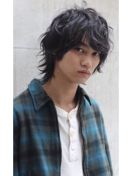 ブークル(boucle) 伸ばし途中の方必見！ミディアムウルフパーマ