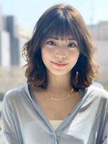 ジーナ セントラル銀座(Zina)&nbsp;小顔オリーブカラーボブルフハイライトカラークールショート