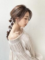 オーロ 西大寺店(ORO) 女性らしいリボン編みおろしスタイル
