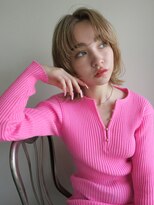 ウォーター 表参道(WATER)&nbsp;ヘーゼルベージュ/ウルフレイヤー/センターパート/グレージュ