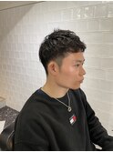 ナチュラル束感ピンパーマ