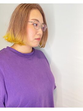 アンドライフ 市原店(AND LIFE) ブリーチミルキー×イエロー