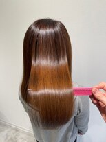 デューヘアー(due hair)&nbsp;オレンジブラウン/サラ艶ロング【due hair 砂川 翔】