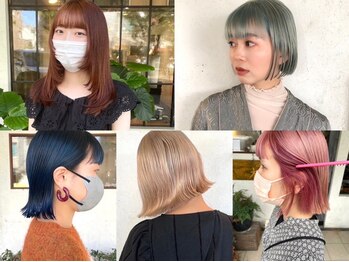 モク 京都北白川店(MOK)の写真/日本人の髪質に合わせた独自の薬剤配合。ブリーチを使わず、透明感溢れるカラーをご提案いたします！