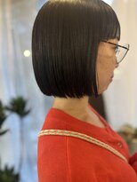 インビテーション(invitation)&nbsp;ラインボブ・黒髪・地毛・縮毛矯正