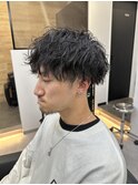 波巻きパーマ×ツイスパmix