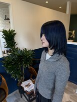 ラグ バイ シゲルカットクラブ 神田久志本店(lag)&nbsp;ブルーベリーカラー×ウルフレイヤー