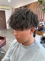 ヘアラボシロ メン(Hair lab.Shiro MEN) 立体的な緩めマッシュパーマ/縦落ちツイストスパイラルパーマ