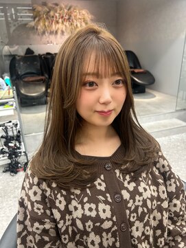 ロンド マーレ 天神大名店(Lond mare) 透明感カラー/ベージュカラー/ミディアムヘア顔まわりカット!!