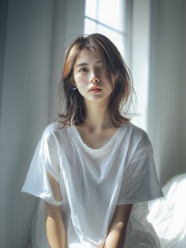 エダ 鎌倉(edA.) ミディアムスタイル/白髪ぼかし/グレージュ 7