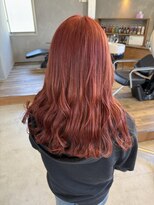 リジョイスヘア レイ(REJOICE hair Lei)&nbsp;orange red 担当NOA