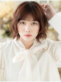 レイヤーボブパーマ前下がりウルフミディアムc7戸頭20代30代40代