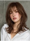☆ダークパープルナチュラルショートミルクブラウン髪質改善ボブ