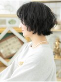 ■前髪パーマ黒髪くびれショートマッシュ314川口10代20代30代