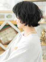 カバーヘア ブリス 川口(COVER HAIR bliss) ■前髪パーマ黒髪くびれショートマッシュ314川口10代20代30代