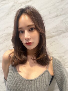 ロンド ルージュ 銀座店(Lond rouge) 簡単スタイリングヘアセンターパートゆるふわロングハイレイヤー