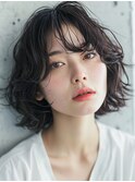 黒髪/オリーブグレー/ココアベージュ/小顔/クラゲヘアー【千葉】