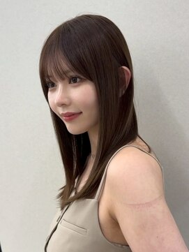 コア銀座メゾン(COA GINZA Maison) 髪質改善レイヤーカット前髪カット顔周りレイヤー暗めカラー銀座