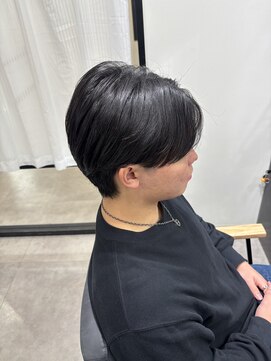 オルカ(ORCA) 曲がる縮毛矯正/men's/センターパート/ダウンパーマ/新宿/藤沼