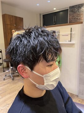 サク 田町芝浦(Sac.) 齊藤豪　ショートピンパーマ