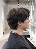 【ゆるっと無造作】シャドウパーマセンターパート