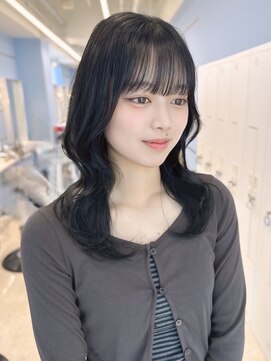 モナ 髪質改善(MONA) 【MONA】くびれヘア/ミディアムレイヤー/ダークショコララテ