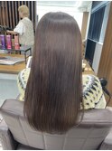 朝の時短♪髪質改善ストレート