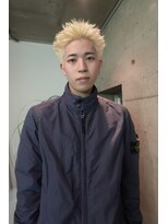ソーレ(sole)&nbsp;スパイキーショート　ブリーチカラー　メンズショート