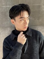 メンズヘア ガーデン 銀座(Men's hair GARDEN)&nbsp;センターパート曲がる縮毛矯正フェザーパーマ銀座一丁目