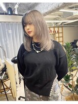 チェレ ブラン 堺東店(Chere brun) ハイレイヤー×ツートンカラー×グレージュ