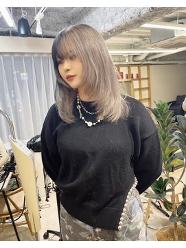 チェレ ブラン 堺東店(Chere brun) ハイレイヤー×ツートンカラー×グレージュ