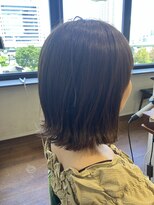 エルサフィロ キタハマ(el zafiro kitahama)&nbsp;20×30×40代×クールベージュ×ツヤ髪×外ハネボブ