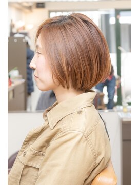 ヘアージャンティ(HAIR GENTIL) ボブ 【 サイドパート × ショートボブ 】