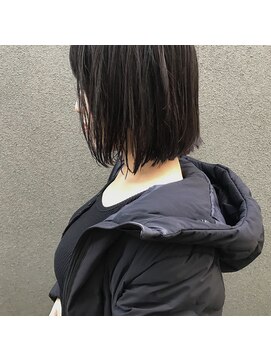 ミシン 切りっぱなしすぎないボブ