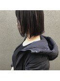 切りっぱなしすぎないボブ