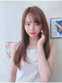 ナチュラル　艶髪　レイヤー　シャギー　ストレート