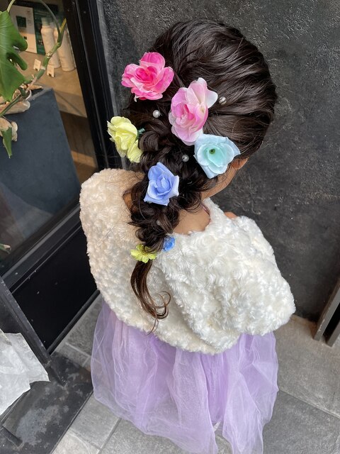 【キッズヘアアレンジ】