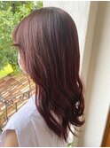 チェリーピンク♪隠し味はコーラルブラウンで☆