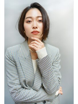 レスピア 銀座(Respia) アクセントカラーの大人ショート【銀座/有楽町】30代40代50代