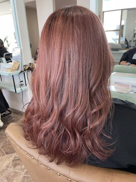 ヘアーディア みどり店(Hair...DiA) ピンク！/無造作ウェーブ/ピンクブラウン[伊勢崎]